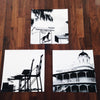 Set of 3 - Block Mounted Prints SQUARE