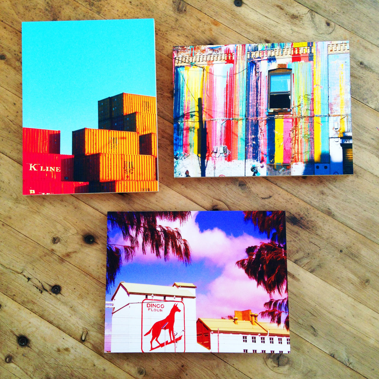 Set of 3 - Block Mounted Prints