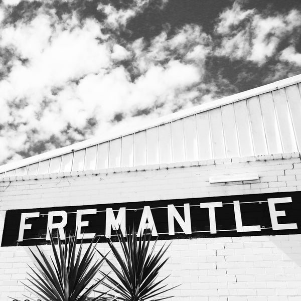 Fremantle Sign with Clouds