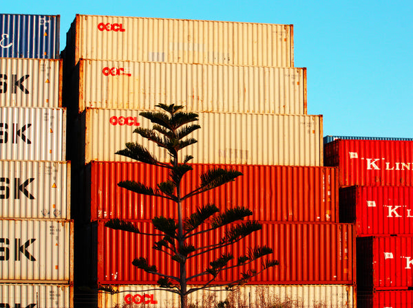 Red White and Blue Containers